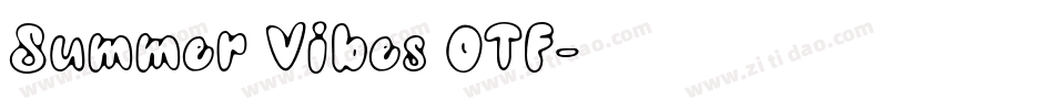 Summer Vibes OTF字体转换